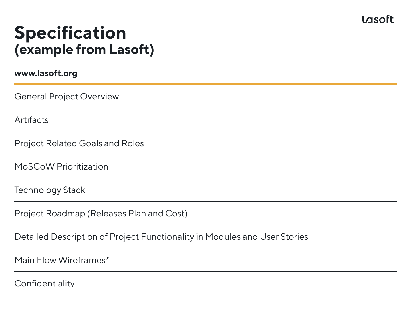 static documents with technical details